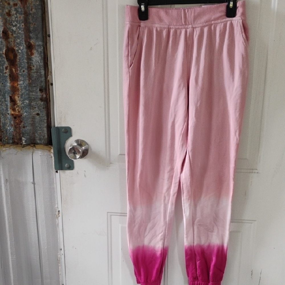 🚨BoGo½ New WILDFOX Barbie Pink on Pink Tie Dye Fitted Bottom Joggers